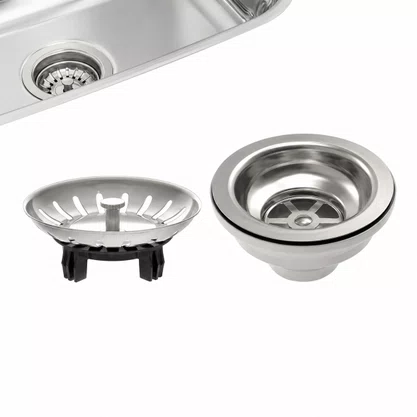 Cuba Inox de Embutir 48x34 Lavinia Com ladrão + Válvula Tramontina
