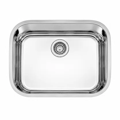 Cuba Inox de Embutir 48x34 Lavinia Sem ladrão + Válvula Tramontina