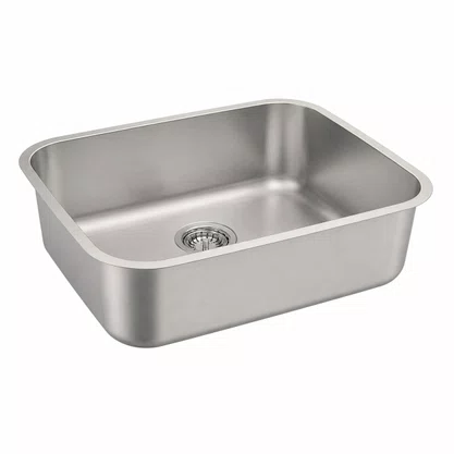 Cuba Inox de Embutir 50x40 Dora Escovada + Válvula Tramontina