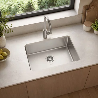 Cuba Inox de Embutir 50x40 Quadrum Undermount + Válvula Tramontina