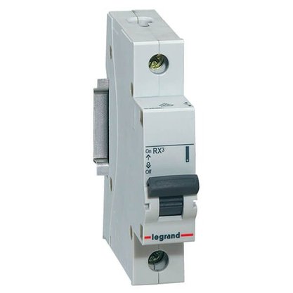 Disjuntor Monofásico RX3 Curva C 16A DIN Legrand