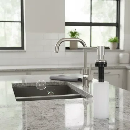 Dosador de Sabão Tramontina Inox 500ml com Recipiente Plástico 94517/004