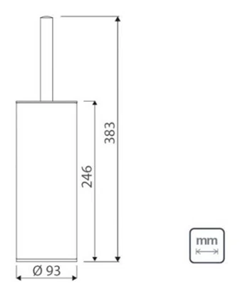 Escova Para Banheiro Em Aco Inox 94533/008 Tramontina
