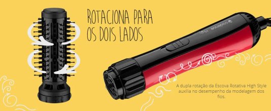 Escova Rotativa High Style Cadence ESC310