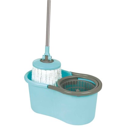 Esfregão Mop com Balde Limpeza Prática Mor 8298