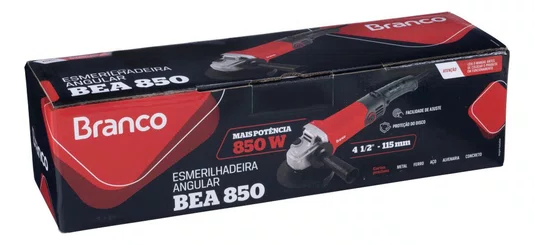 Esmerilhadeira Angular 850w Lixadeira Branco