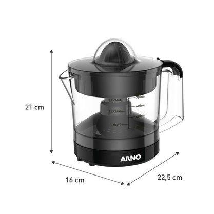 Espremedor de Frutas Arno Suco Express CP31 Preto 750ml 40W