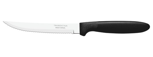 Faca para Churrasco Ipanema Lâmina Aço Inox e Cabo Preto Tramontina 5" 23360/405