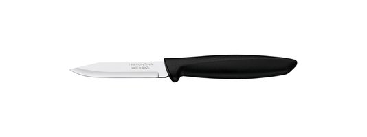 Faca para Legumes e Frutas Plenus Lâmina em Aço Inox e Cabo Preto Tramontina 3" 23420/103