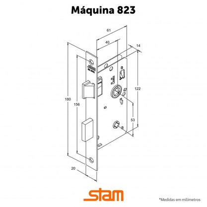 Fechadura 1820/37 WC-Banheiro Inox Stam 41895