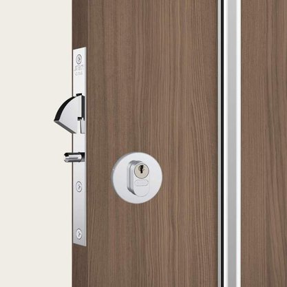 Fechadura para Porta de Correr Inox Lugano Stam 950