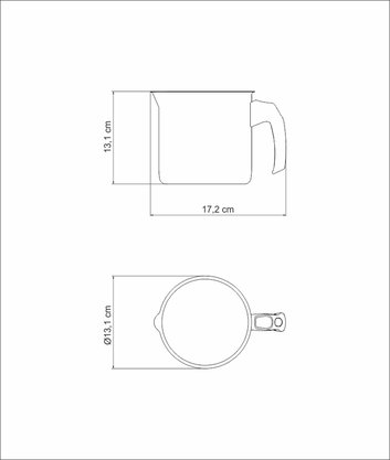 Fervedor Allegra Aço Inox com Cabo de Baquelite Tramontina 1,4 litros 62934/120