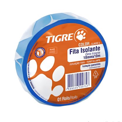 Fita Isolante Azul Tigre 10 metros