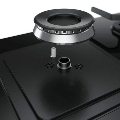 Fogão a Gás 4Q Decorato Vetro Inox com Mesa Vidro Mueller