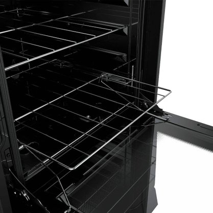 Fogão a Gás 4Q Decorato Vetro Inox com Mesa Vidro Mueller
