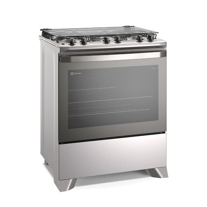 Fogão á Gás Efficient Mesa Inox 5 Queimadores Electrolux FE5IC