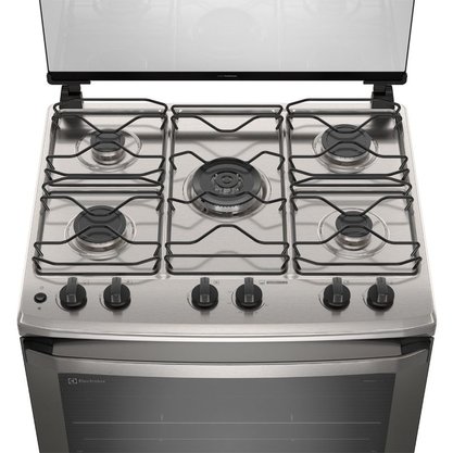 Fogão á Gás Efficient Mesa Inox 5 Queimadores Electrolux FE5IC