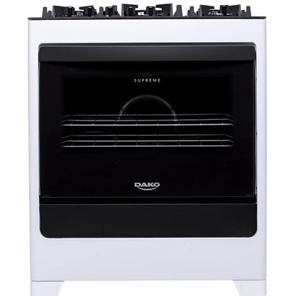 Fogão a Gás Supreme Glass Branco 5 Queimadores Dako