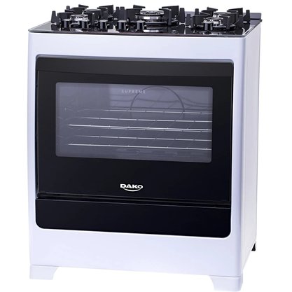 Fogão a Gás Supreme Glass Branco 5 Queimadores Dako