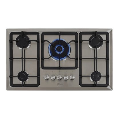 Fogão Cooktop a Gás Infinity 5 Queimadores com Mesa Inox Tripla Chama Fischer