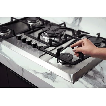 Fogão Cooktop a Gás Infinity 5 Queimadores com Mesa Inox Tripla Chama Fischer