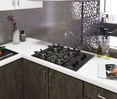 Fogão Cooktop a Gás Top Preto 4 Queimadores Mueller