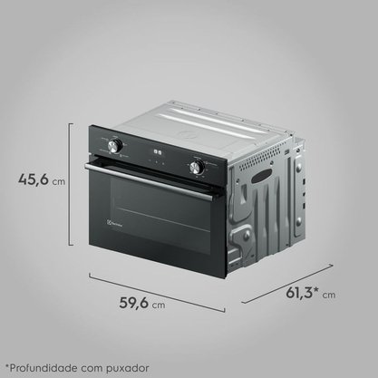 Forno Elétrico de Embutir 50L Preto OE4EH Electrolux