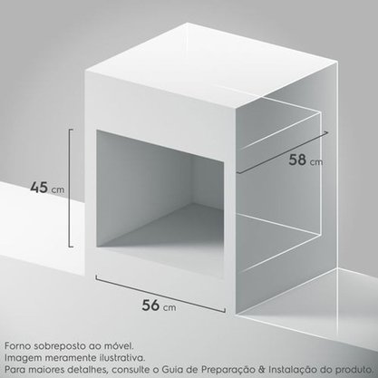 Forno Elétrico de Embutir 50L Preto OE4EH Electrolux