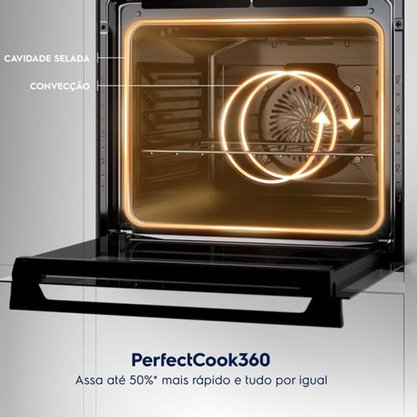 Forno Elétrico de Embutir 50L Preto OE4EH Electrolux