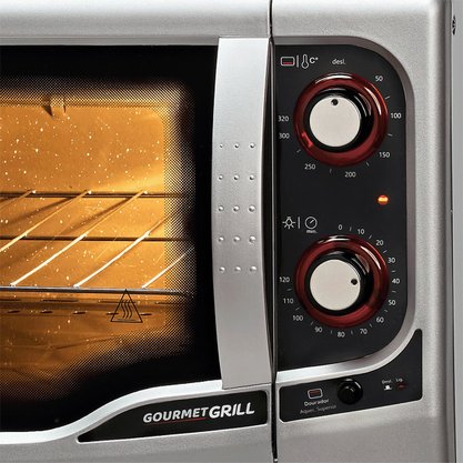 Forno Elétrico Gourmet Grill Prata Fischer