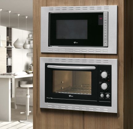 Forno Micro-ondas de Embutir Fit Line Inox Fischer 25 litros