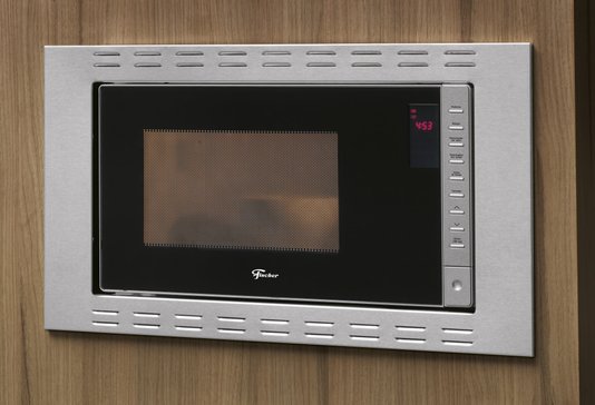 Forno Micro-ondas de Embutir Fit Line Inox Fischer 25 litros