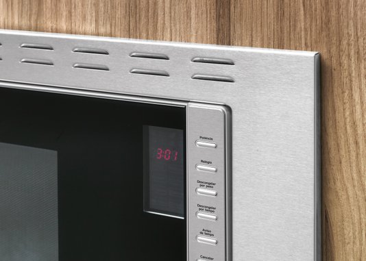 Forno Micro-ondas de Embutir Fit Line Inox Fischer 25 litros