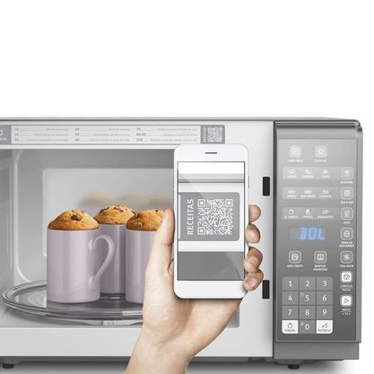 Forno Microondas 31L MI41S Porta Espelhada Inox Electrolux