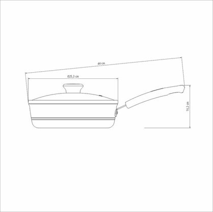 Frigideira Sicília Funda com Tampa Alumínio Avelã Tramontina 24 cm 20406/624