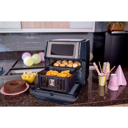 Fritadeira Air Fry Oven 5x1 Gourmand Gris AFO12G-B2 B e Decker