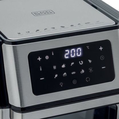 Fritadeira Air Fry Oven 5x1 Gourmand Gris AFO12G-B2 B e Decker