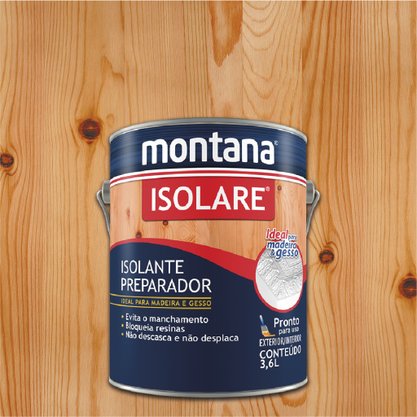 Fundo Preparador Gesso e Madeira Isolante Isolare Montana 3,6 litros