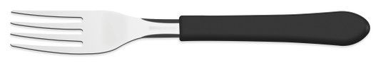 Garfo de Mesa Leme Lâmina Aço Inox e Cabo Preto Tramontina 23182/400