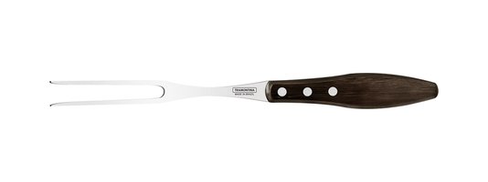 Garfo Trinchante em Aço Inox e Cabo Castanho Polywood Tramontina 21192/190