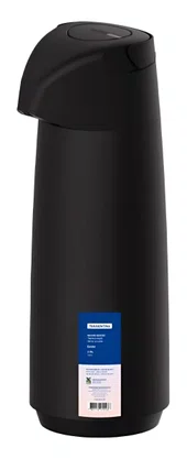 Garrafa Térmica Tramontina Ampola De Vidro Exata 1,8l Preto
