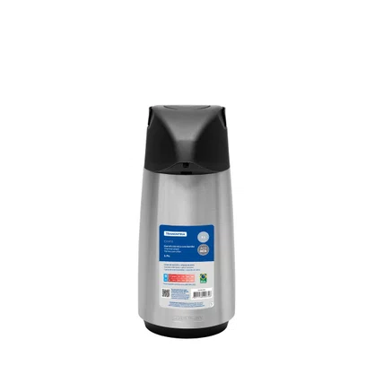 Garrafa Térmica Tramontina Exata em Aço Inox com Ampola de Vidro 1 L