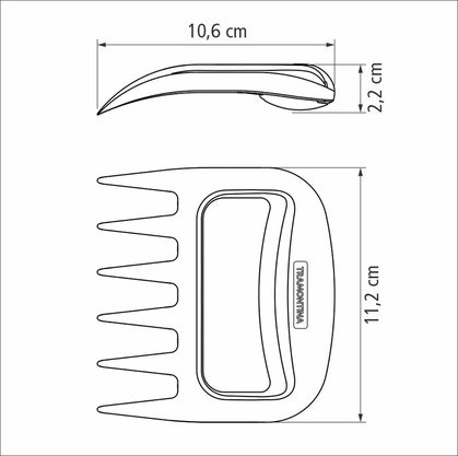 Garras Multiuso Churrasco Black em ABS Tramontina 02 Peças 22847/100