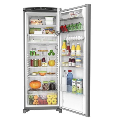 Geladeira Consul Frost Free 342 litros cor Inox com Gavetão Hortifruti CRB39AK