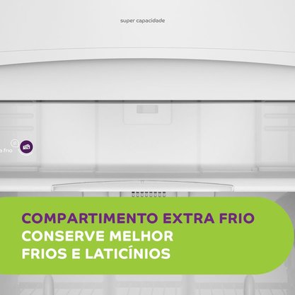 Geladeira Consul Frost Free 342 litros cor Inox com Gavetão Hortifruti CRB39AK