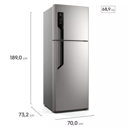 Geladeira Frost Free Autosense TF7IS 480L Duplex Inox Electrolux