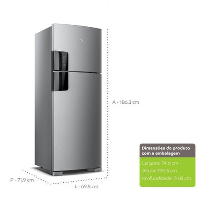 Geladeira Consul Frost Free Duplex 450L Platinum CRM56HKBNA