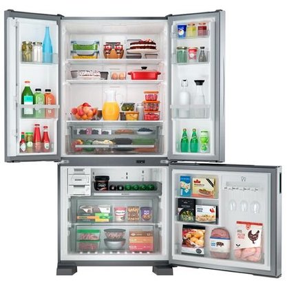 Geladeira Frost Free Inox French Door Brastemp A+++ 554 litros BRO85AK