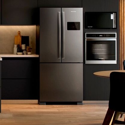 Geladeira Frost Free Inox French Door Brastemp A+++ 554 litros BRO85AK