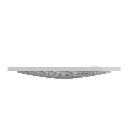 Grelha Quadrada Branca 100 mm Tigre